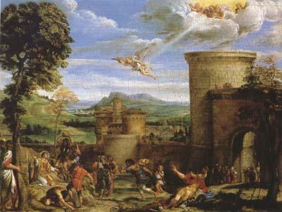 Annibale Carracci The Martyrdom of St Stephen (mk08) oil painting picture